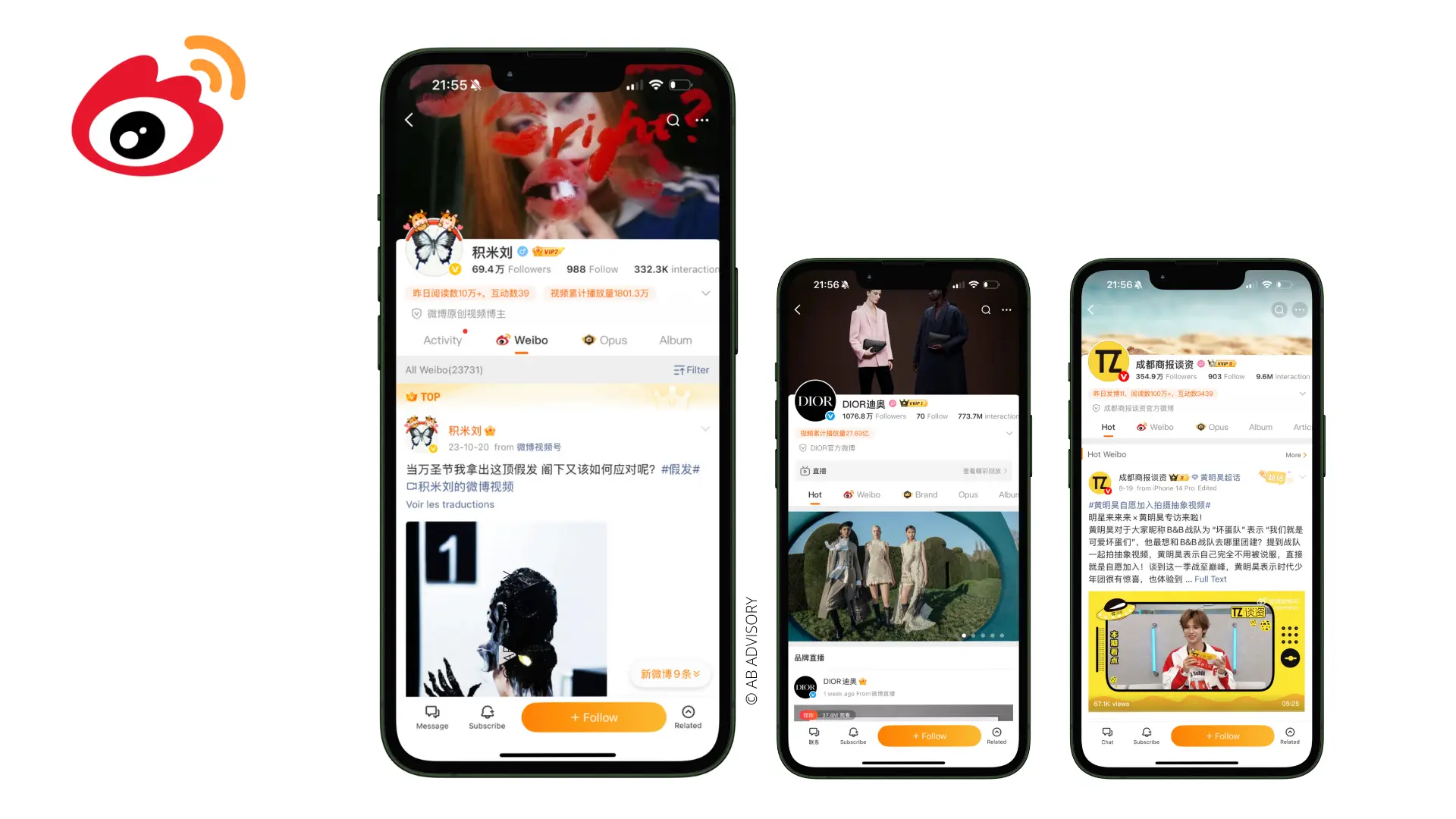 weibo yellow v account